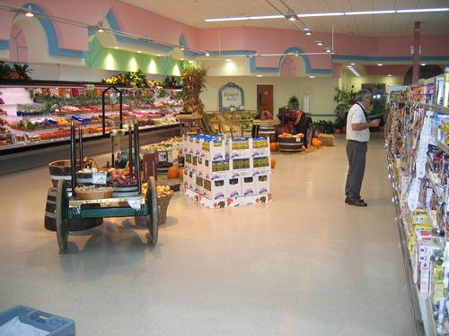 stonshield flooring in grocery store